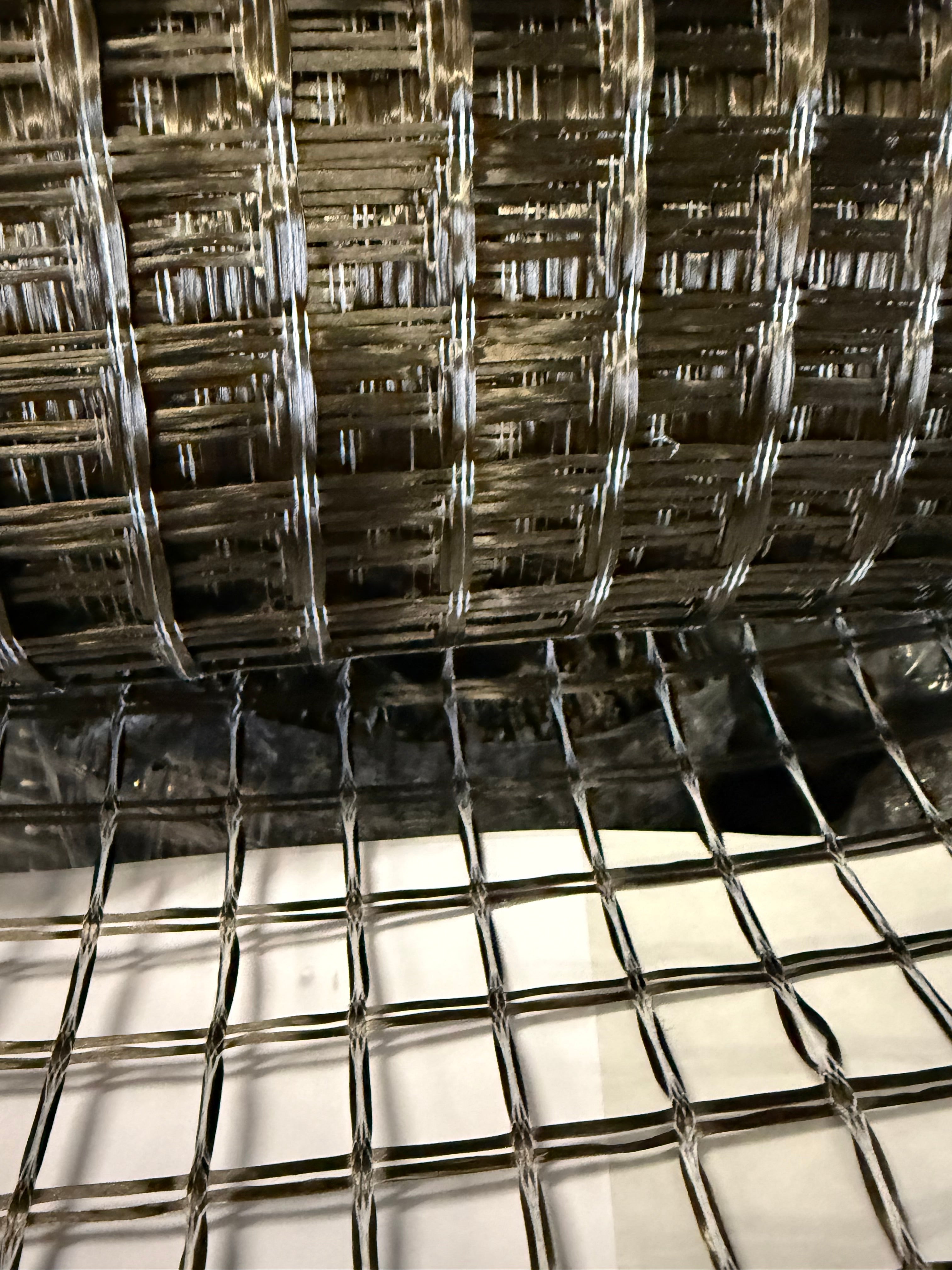 Basaltfaser Gitter 50/50 kN/m, 25x25 mm, Breite 1m, Rolle 50 m²