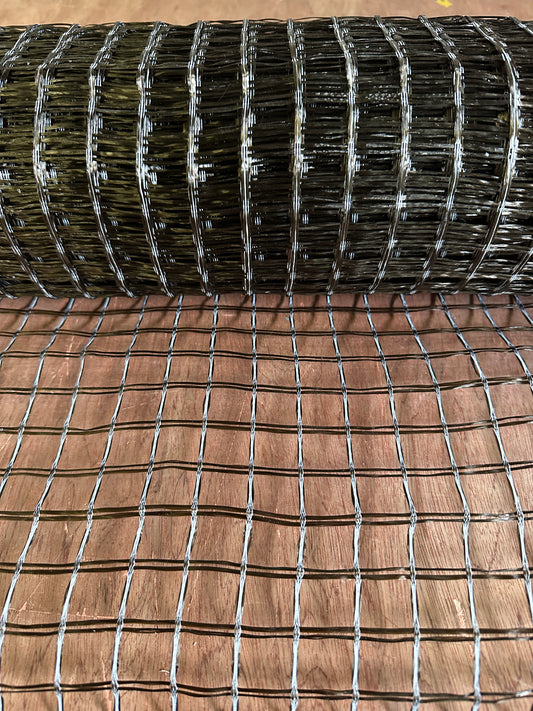 Siatka z włókna bazaltowego 30/30 kN/m, powłoka polimerowa, 25×25 mm, szerokość 1 m, rolka 50 m²