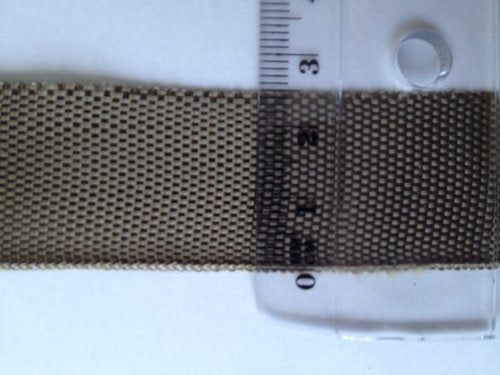 Taśma z włókna bazaltowego 25 mm 5,97 g/m 0,17 mm, oba brzegi z włókna bazaltowego